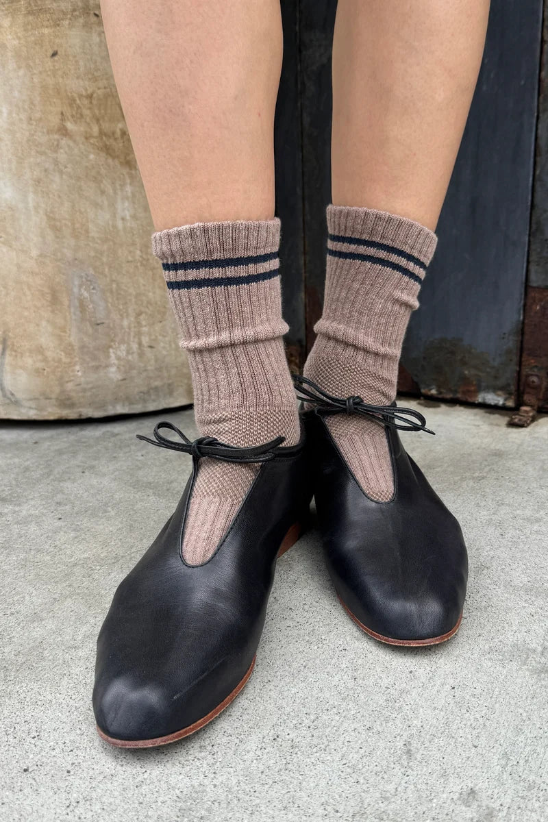 Le Bon Shoppe Boyfriend Socks Cocoa - Steranko Clothing Manchester
