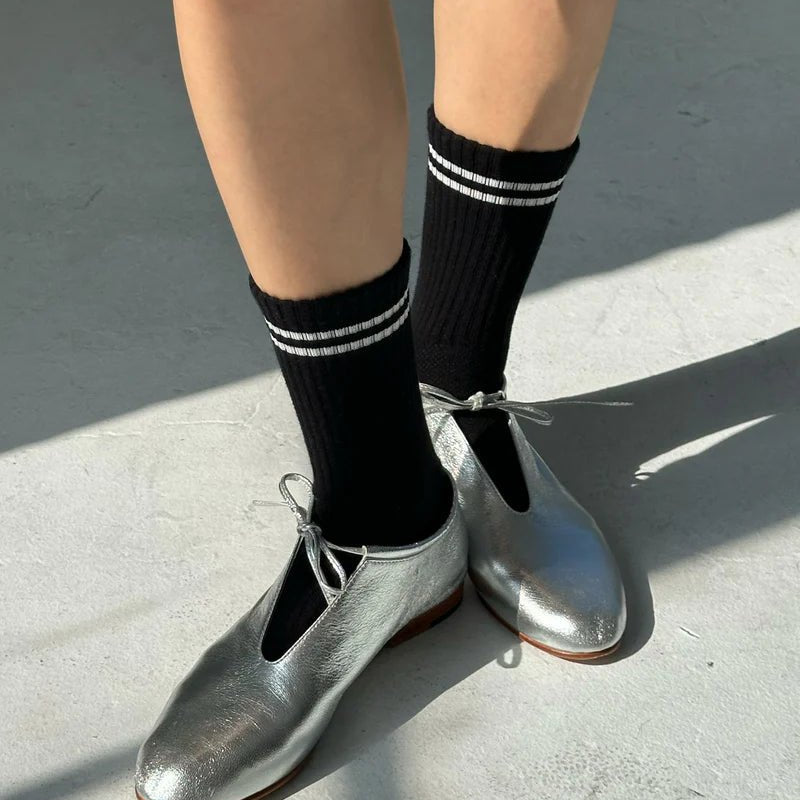 Le Bon Shoppe Boyfriend Socks Noir - Steranko Clothing Manchester