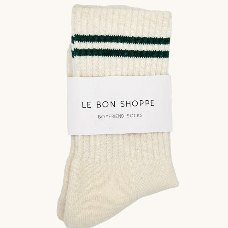 Le Bon Shoppe Boyfriend Socks Parchment - Steranko Clothing Manchester