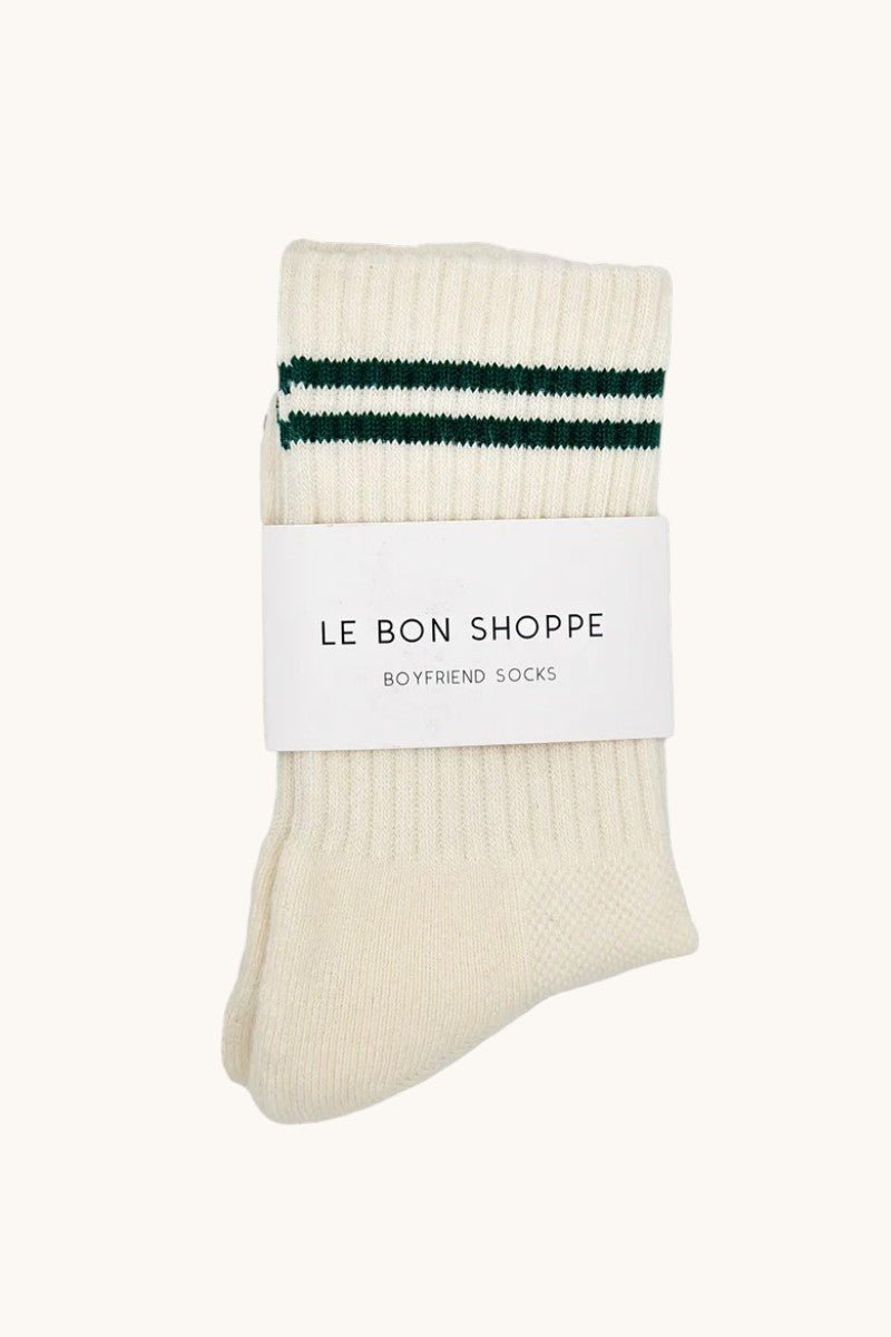 Le Bon Shoppe Boyfriend Socks Parchment - Steranko Clothing Manchester