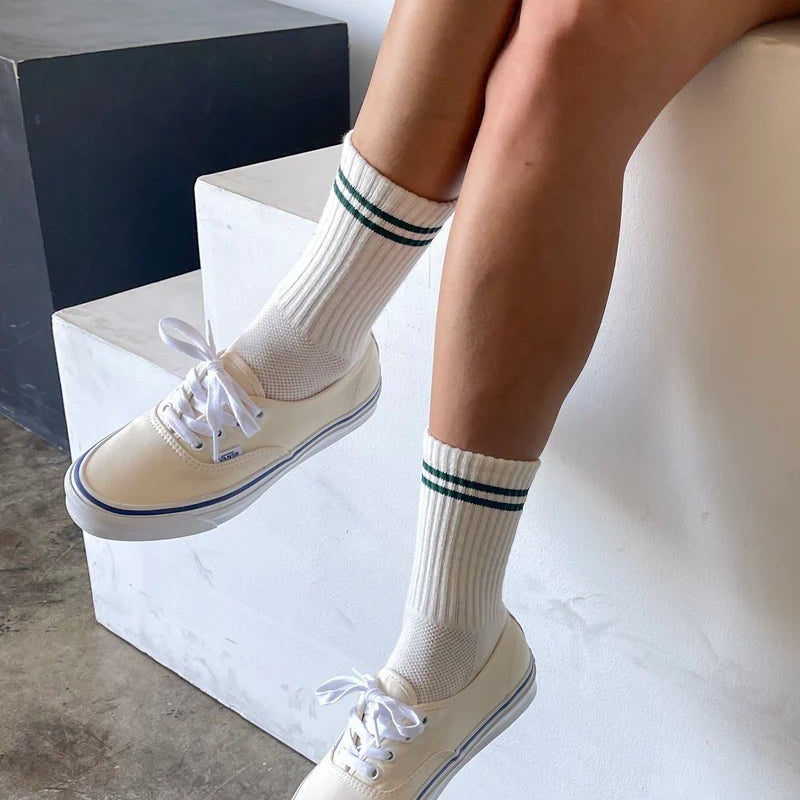 Le Bon Shoppe Boyfriend Socks Parchment - Steranko Clothing Manchester