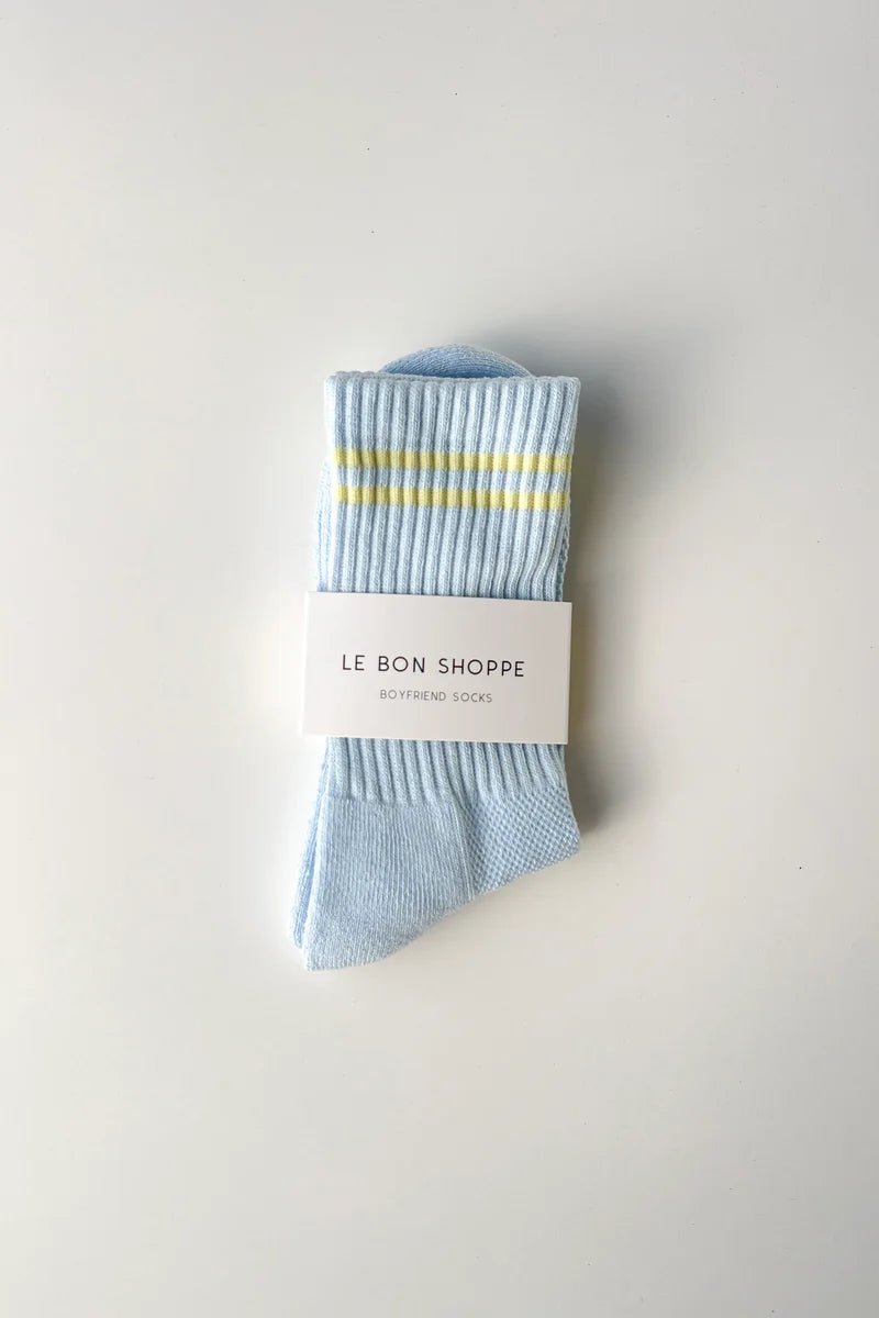 Le Bon Shoppe Boyfriend Socks Pastel Sky - Steranko Clothing Manchester