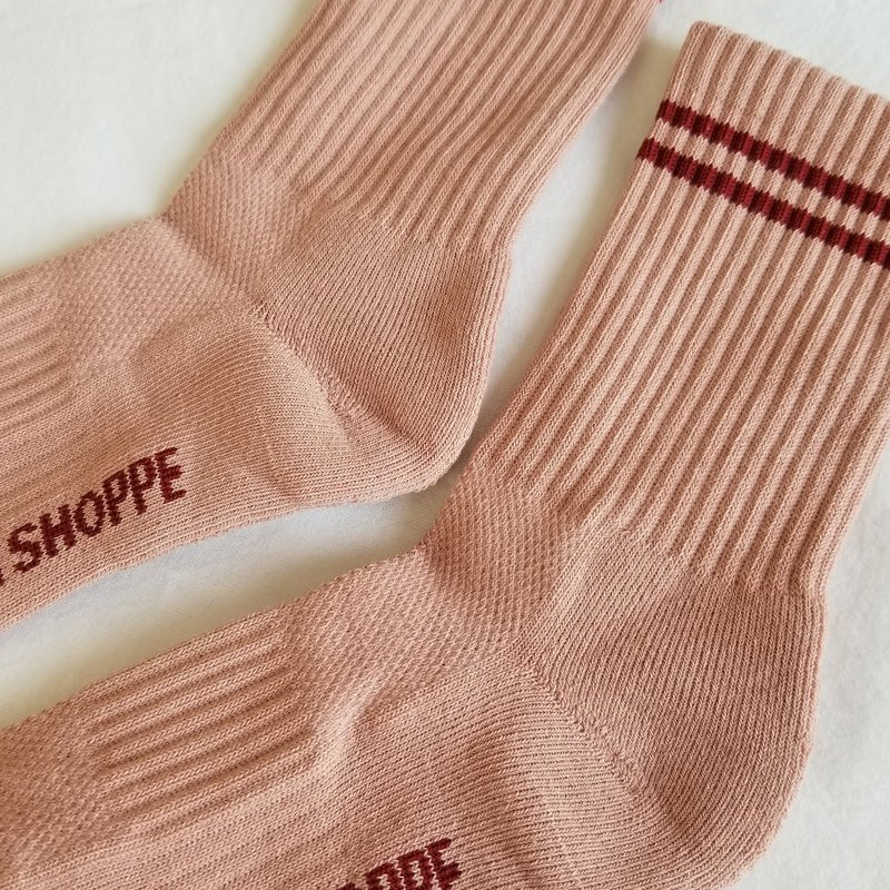Le Bon Shoppe Boyfriend Socks Vintage Pink - Steranko Clothing Manchester