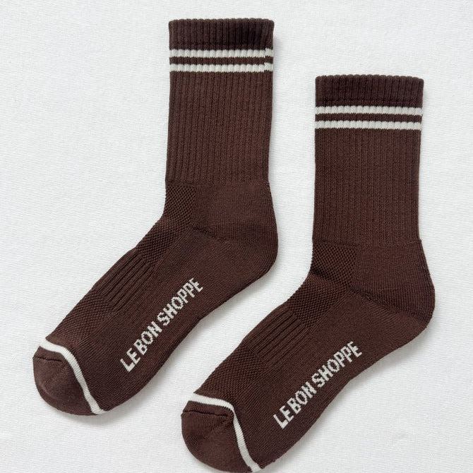 Le Bon Shoppe Boyfriend Socks Wood - Steranko Clothing Manchester
