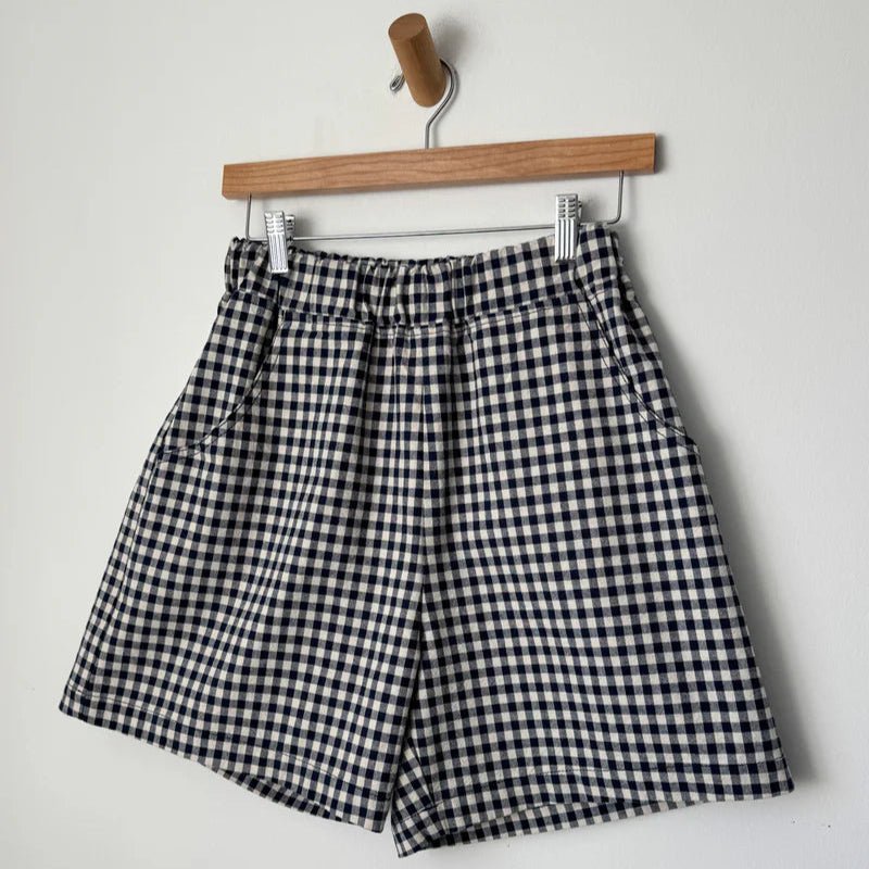 Le Bon Shoppe City Shorts Gingham Blue - Steranko Clothing Manchester