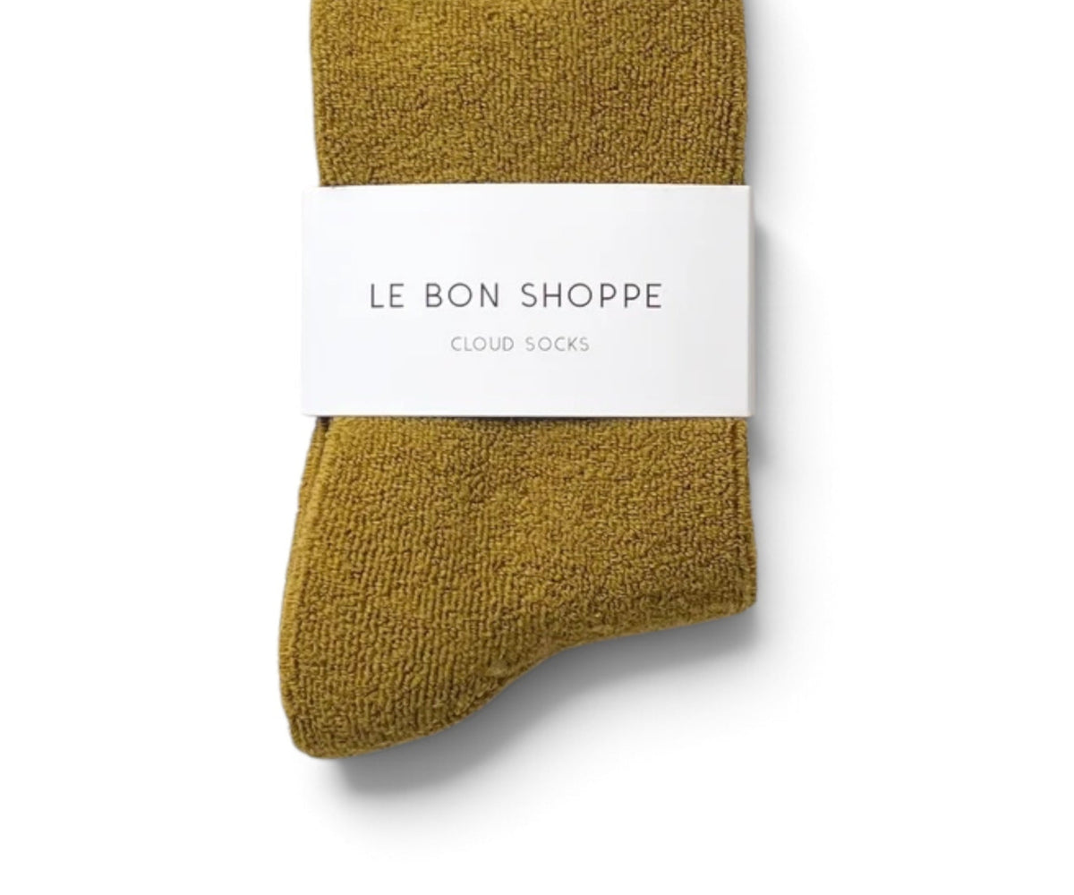 Le Bon Shoppe Cloud Socks Green Olive - Steranko Clothing Manchester