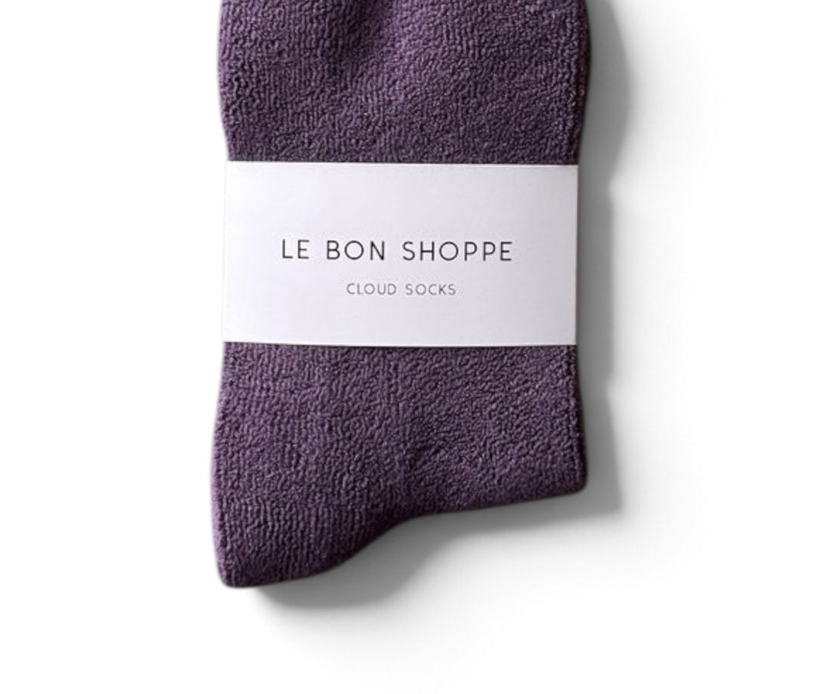 Le Bon Shoppe Cloud Socks Plum - Steranko Clothing Manchester