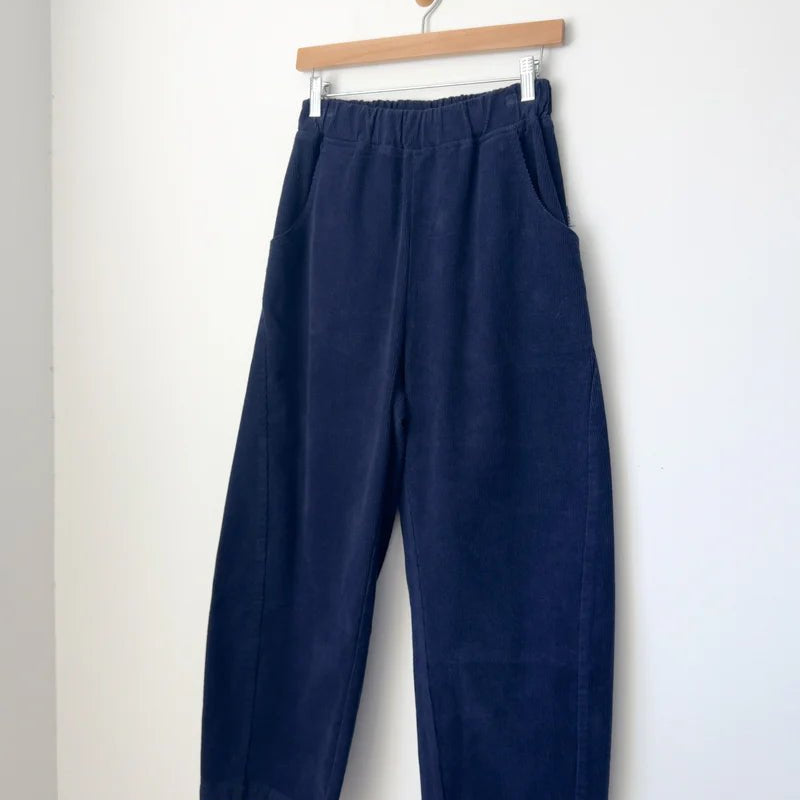 Le Bon Shoppe Corduroy Arc Pants Navy - Steranko Clothing Manchester