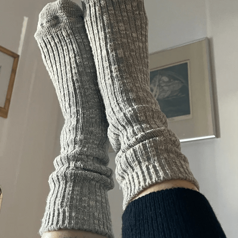 Le Bon Shoppe Cottage Socks Heather Grey - Steranko Clothing Manchester
