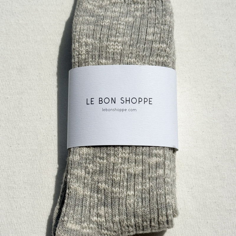 Le Bon Shoppe Cottage Socks Heather Grey - Steranko Clothing Manchester