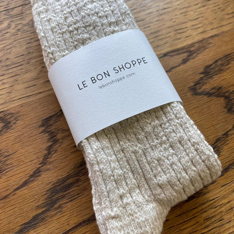 Le Bon Shoppe Cottage Socks Oatmeal - Steranko Clothing Manchester