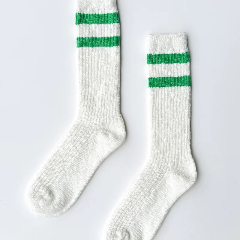 Le Bon Shoppe Cottage Varsity Socks Green Varsity - Steranko Clothing Manchester