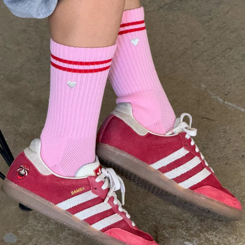 Le Bon Shoppe Embroidered Boyfriend Amour Pink + Heart - Steranko Clothing Manchester