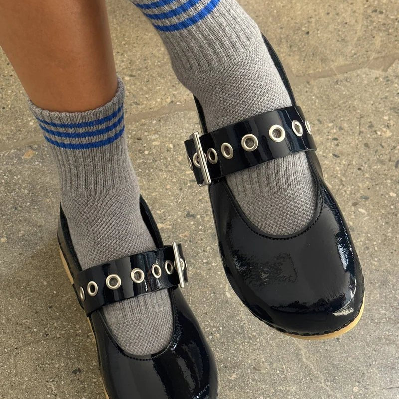 Le Bon Shoppe Girlfriend Socks Grey - Steranko Clothing Manchester