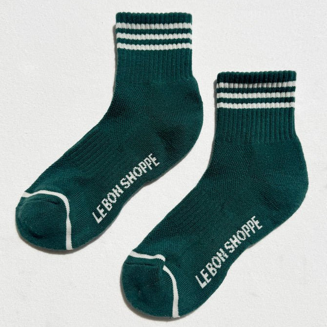 Le Bon Shoppe Girlfriend Socks Hunter Green - Steranko Clothing Manchester
