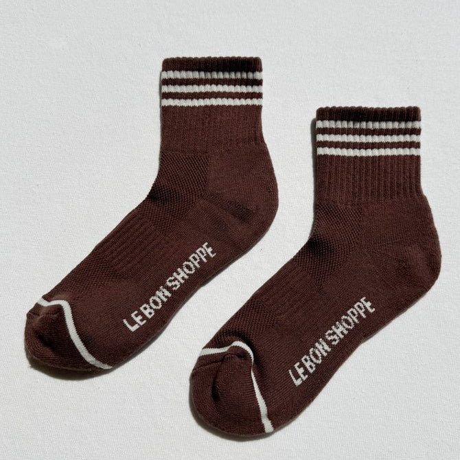 Le Bon Shoppe Girlfriend Socks Mahogany - Steranko Clothing Manchester