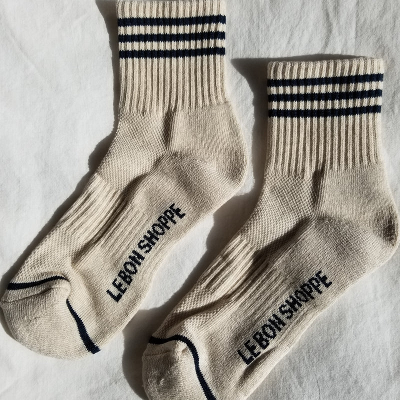 Le Bon Shoppe Girlfriend Socks Oatmeal - Steranko Clothing Manchester