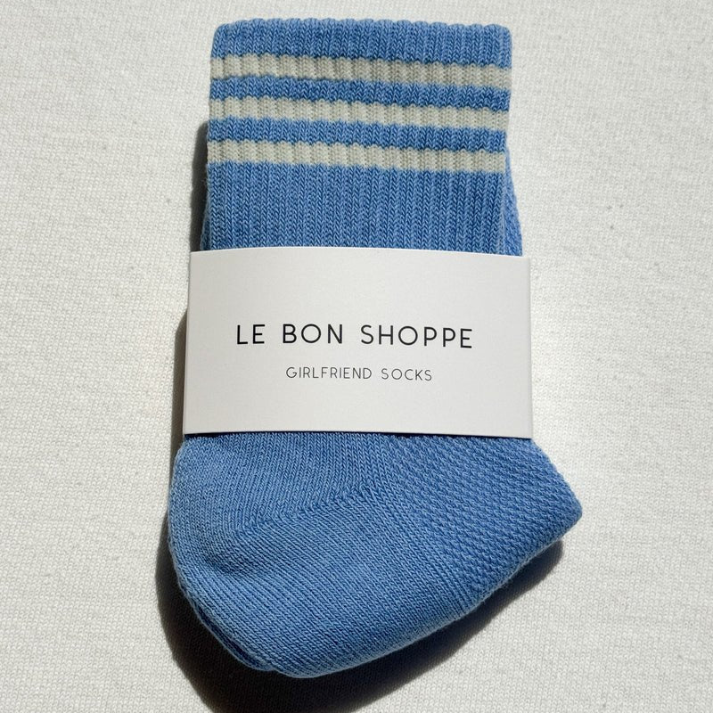 Le Bon Shoppe Girlfriend Socks Parisian Blue - Steranko Clothing Manchester