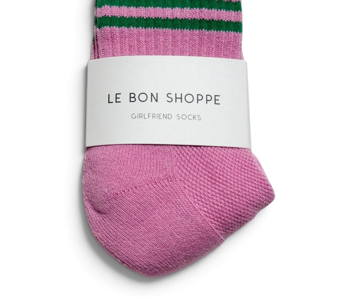 Le Bon Shoppe Girlfriend Socks Rose Pink - Steranko Clothing Manchester