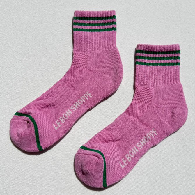 Le Bon Shoppe Girlfriend Socks Rose Pink - Steranko Clothing Manchester