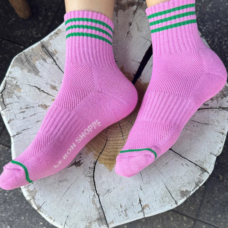 Le Bon Shoppe Girlfriend Socks Rose Pink - Steranko Clothing Manchester