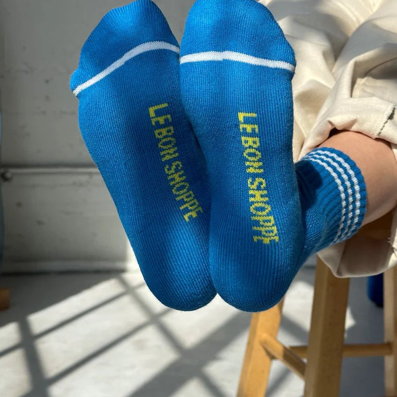 Le Bon Shoppe Girlfriend Socks Royal Blue - Steranko Clothing Manchester