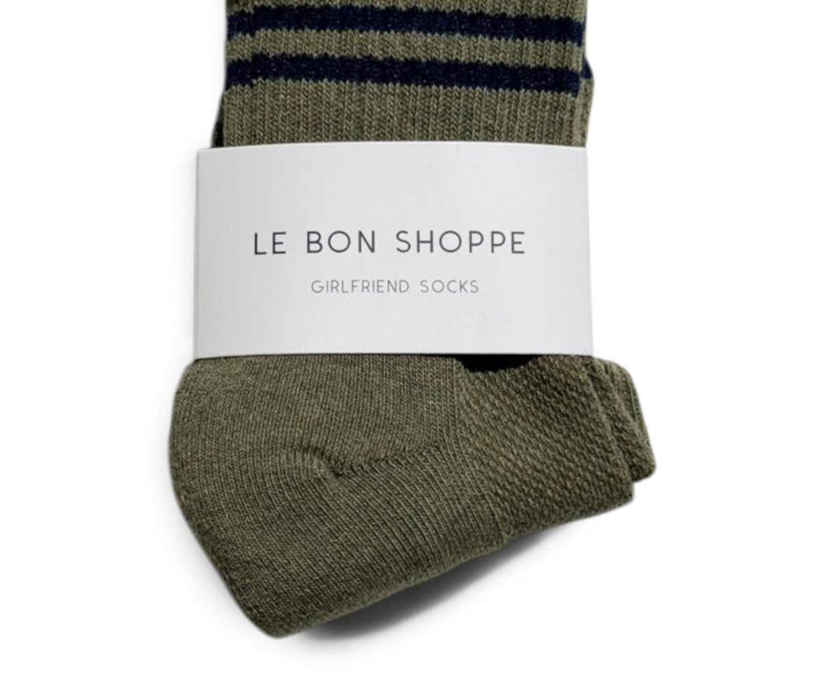 Le Bon Shoppe Girlfriend Socks Sage - Steranko Clothing Manchester