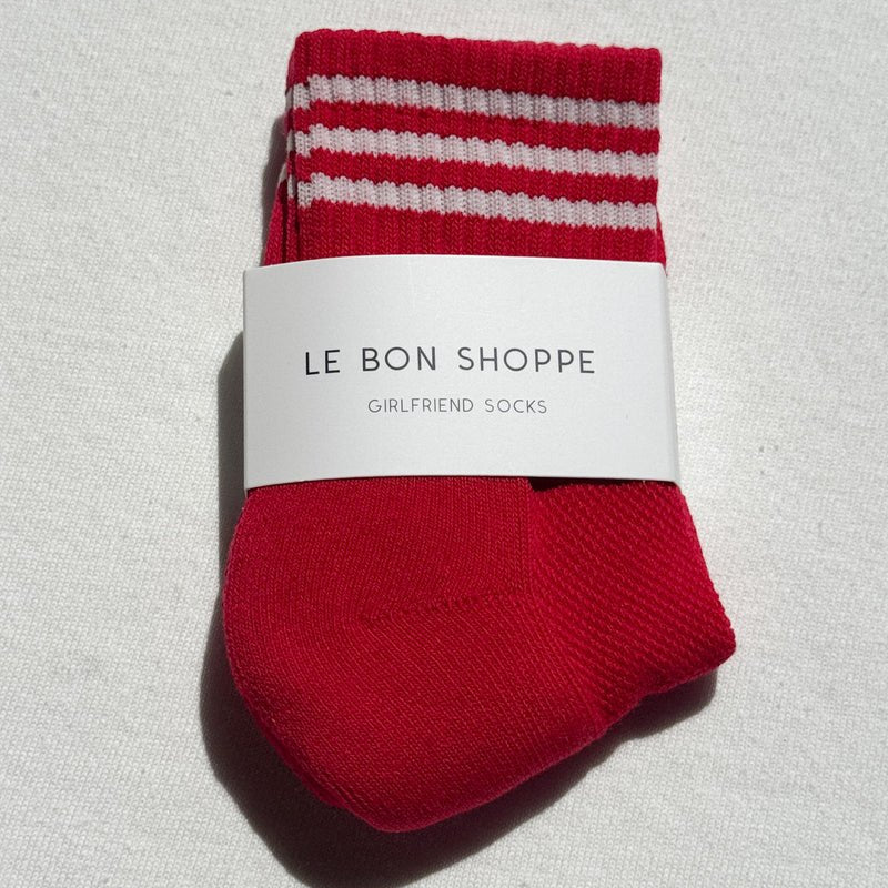 Le Bon Shoppe Girlfriend Socks Scarlett - Steranko Clothing Manchester