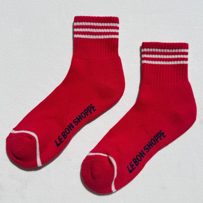 Le Bon Shoppe Girlfriend Socks Scarlett - Steranko Clothing Manchester