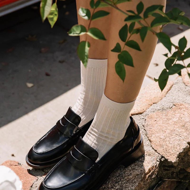 Le Bon Shoppe Her Socks (MC Cotton) Porcelain - Steranko Clothing Manchester