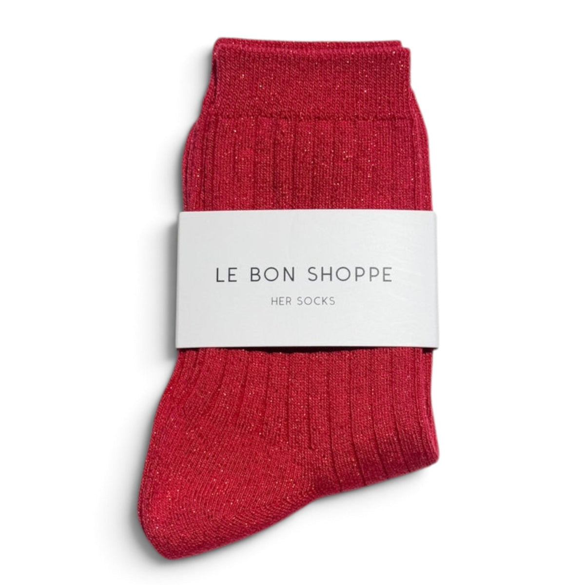 Le Bon Shoppe Her Socks Modal Lurex Ruby Glitter - Steranko Clothing Manchester