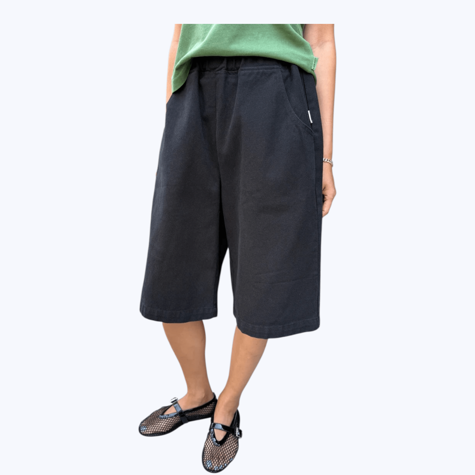 Le Bon Shoppe Liam Bermuda Shorts Black Canvas - Steranko Clothing Manchester