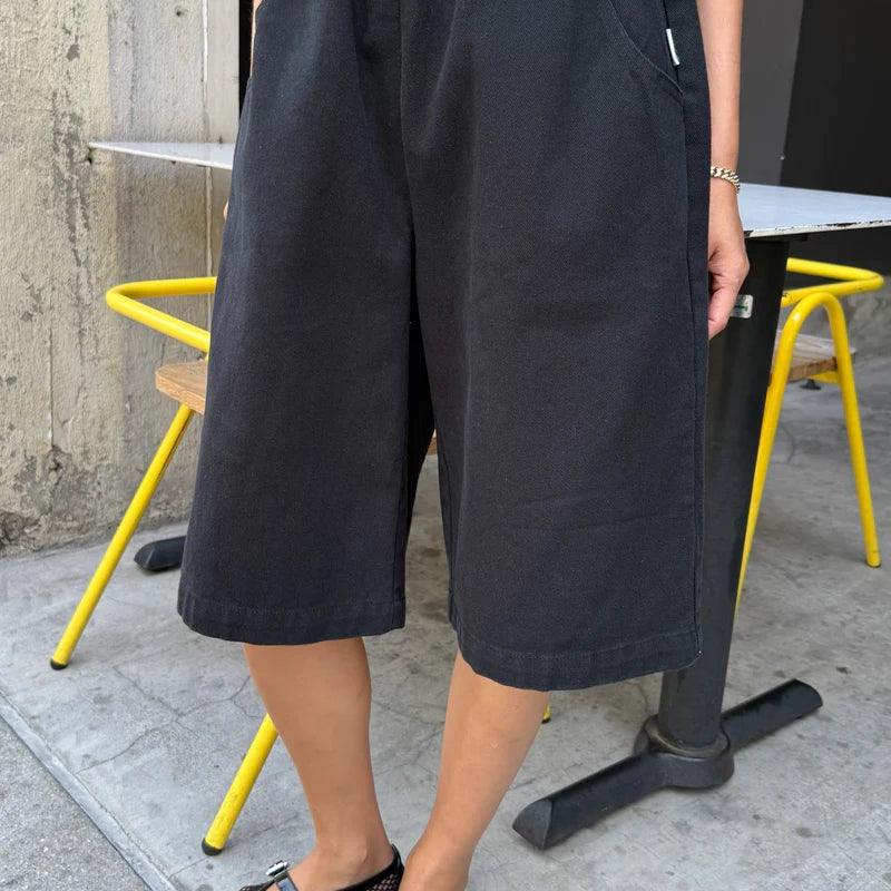 Le Bon Shoppe Liam Bermuda Shorts Black Canvas - Steranko Clothing Manchester