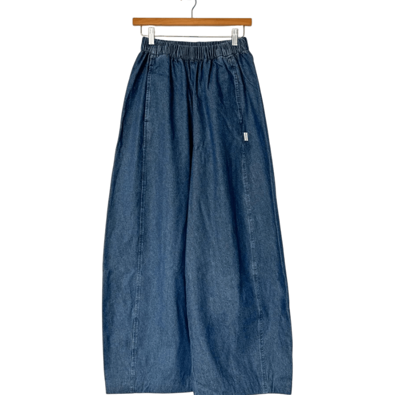 Le Bon Shoppe Parachute Pants Blue Denim - Steranko Clothing Manchester