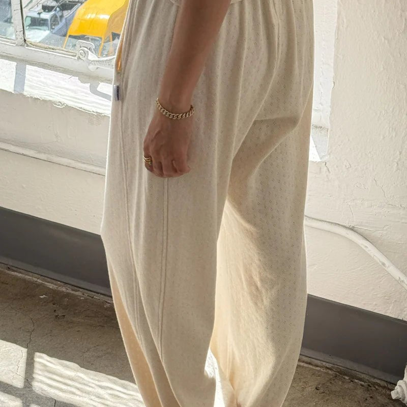 Le Bon Shoppe Pointelle Balloon Pants Natural - Steranko Clothing Manchester