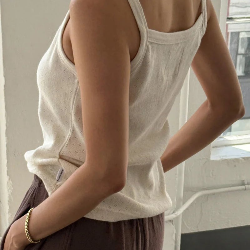 Le Bon Shoppe Pointelle Eve Cami Natural - Steranko Clothing Manchester