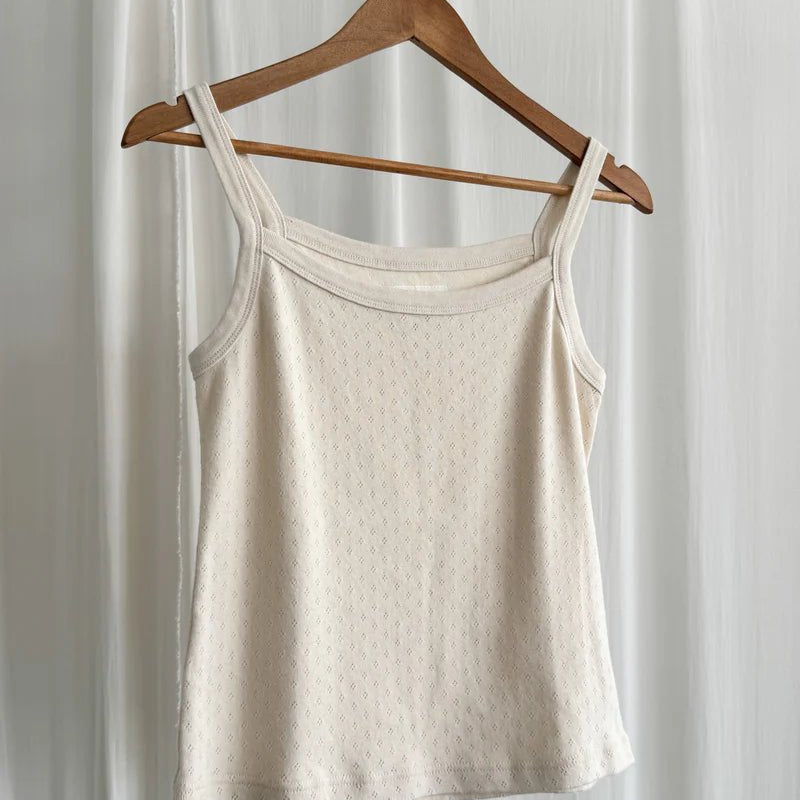 Le Bon Shoppe Pointelle Eve Cami Natural - Steranko Clothing Manchester