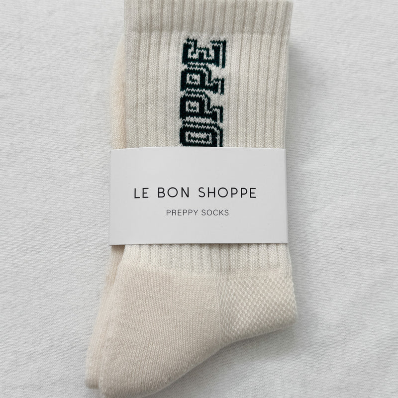 Le Bon Shoppe Preppy Socks Canvas / Green - Steranko Clothing Manchester