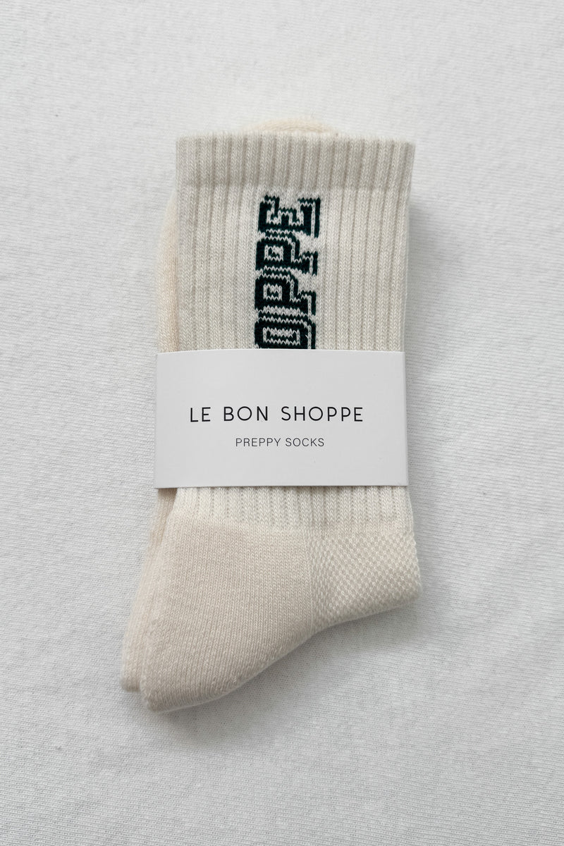 Le Bon Shoppe Preppy Socks Canvas / Green - Steranko Clothing Manchester