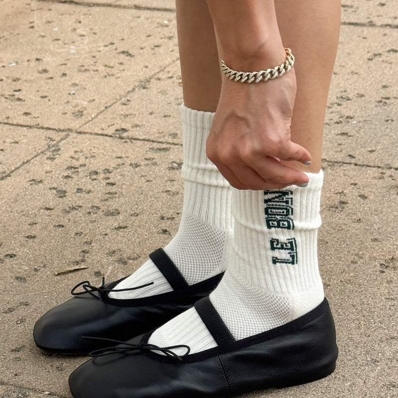 Le Bon Shoppe Preppy Socks Canvas / Green - Steranko Clothing Manchester