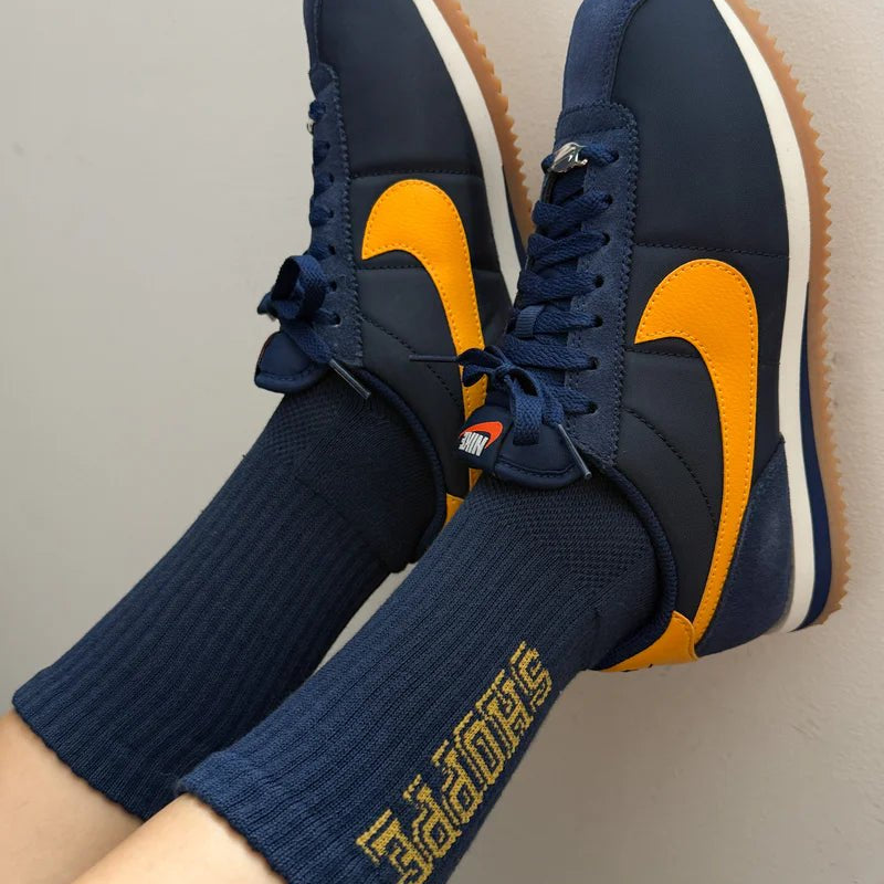 Le Bon Shoppe Preppy Socks Navy / Gold - Steranko Clothing Manchester