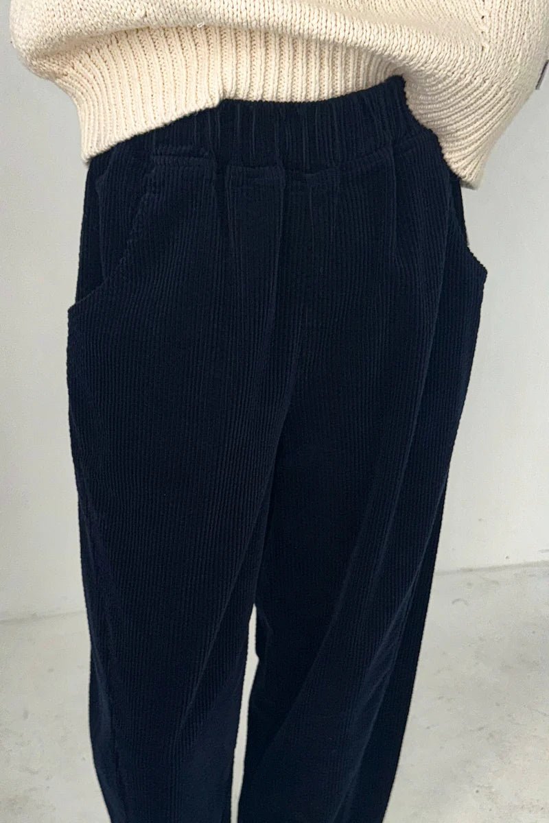 Le Bon Shoppe Soft Corduroy Arc Pants Midnight - Steranko Clothing Manchester