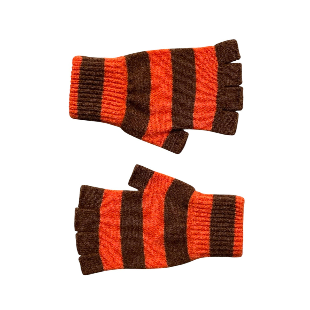 Mackie Lowes Unisex Fingerless Glove Orange/Brown - Steranko Clothing Manchester