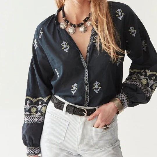 Maison Hotel Chandra Blouse Jasailmer Midnight Wish - Steranko Clothing Manchester