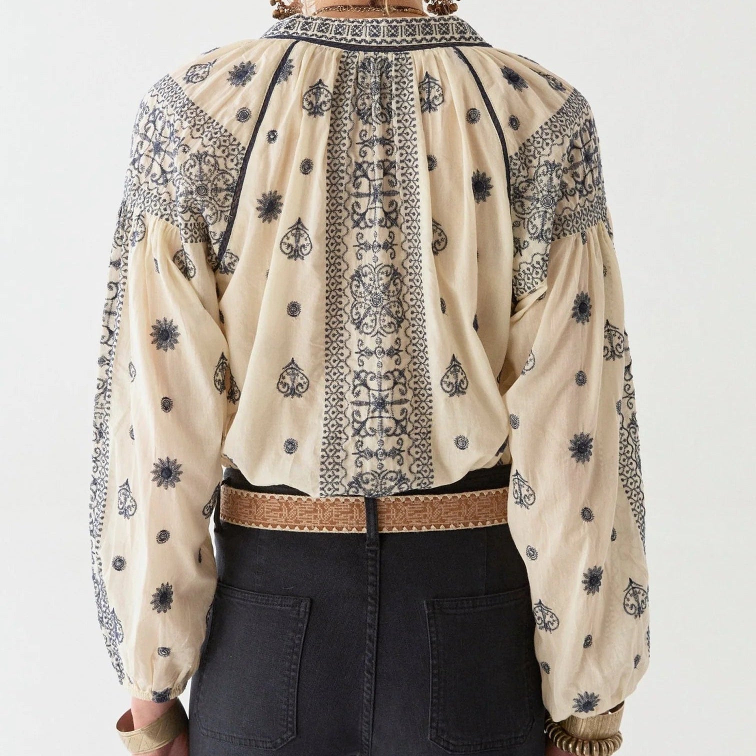 Maison Hotel Stephanie Blouse Sole Mio Off White - Steranko Clothing Manchester