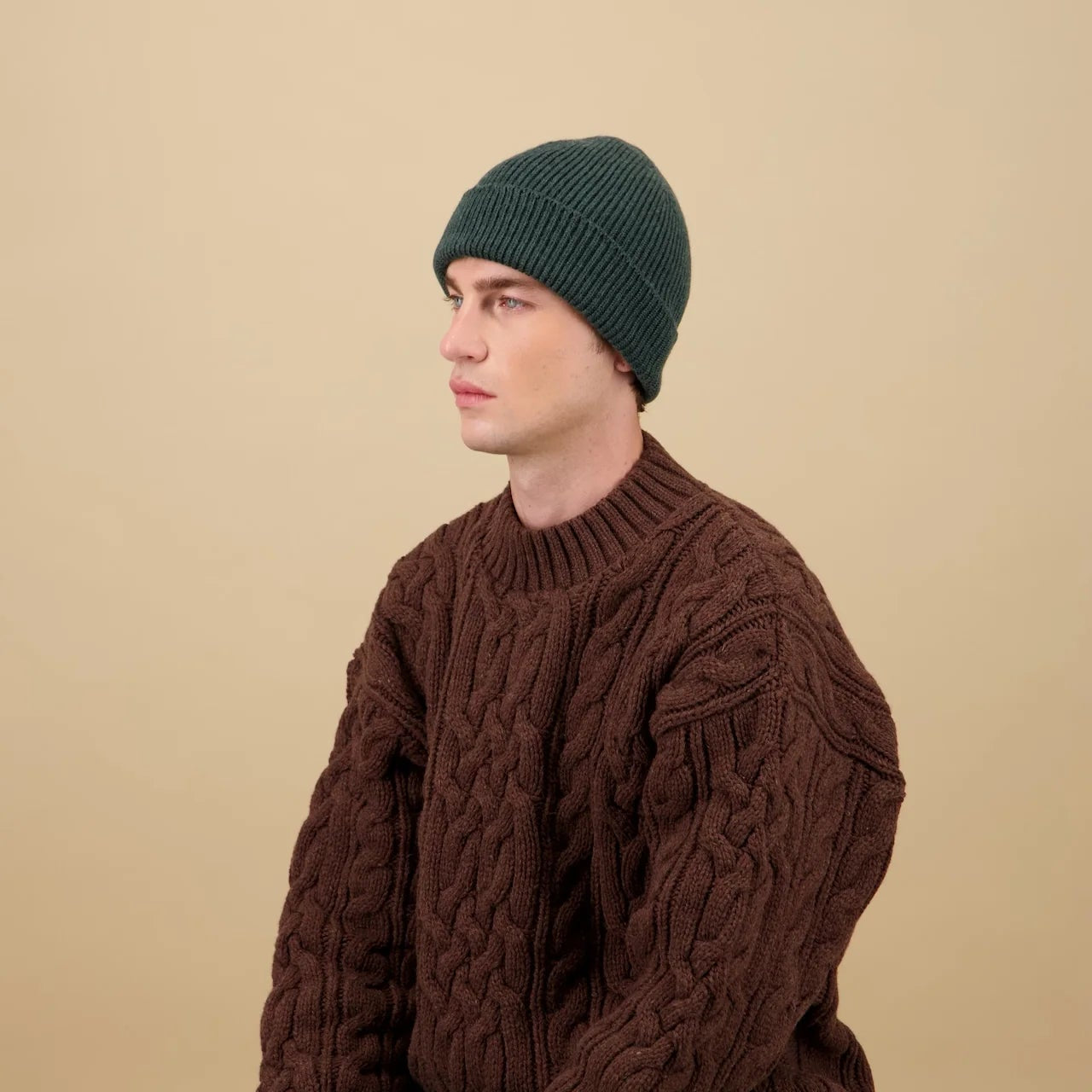 Nitto Ara Merino Beanie Forest Green - Steranko Clothing Manchester