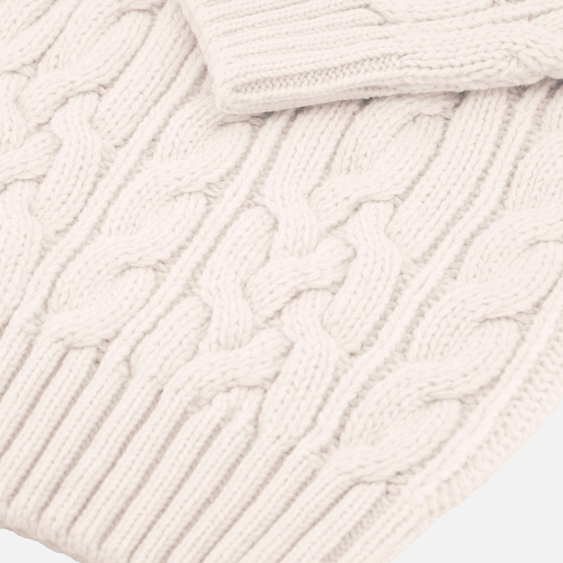 Nitto Ohannes Cable Sweater Ecru - Steranko Clothing Manchester