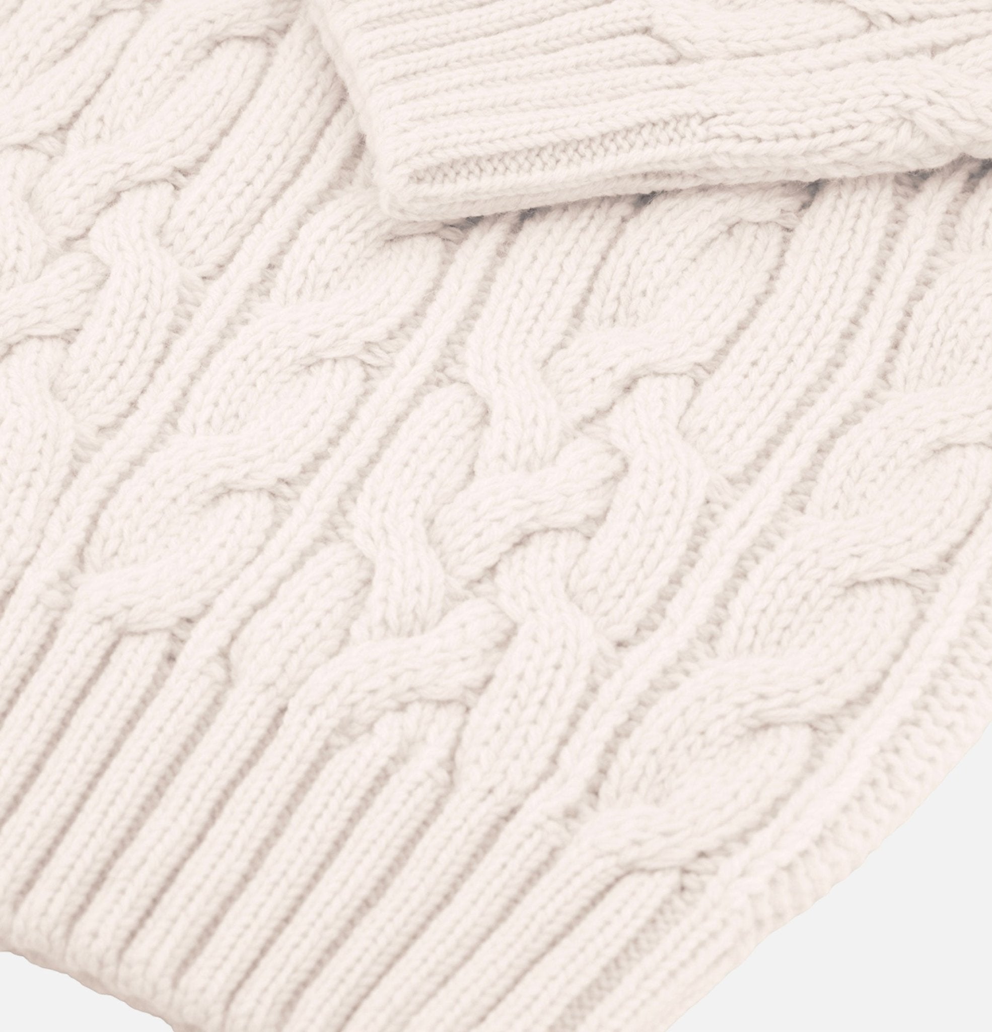 Nitto Ohannes Cable Sweater Ecru - Steranko Clothing Manchester