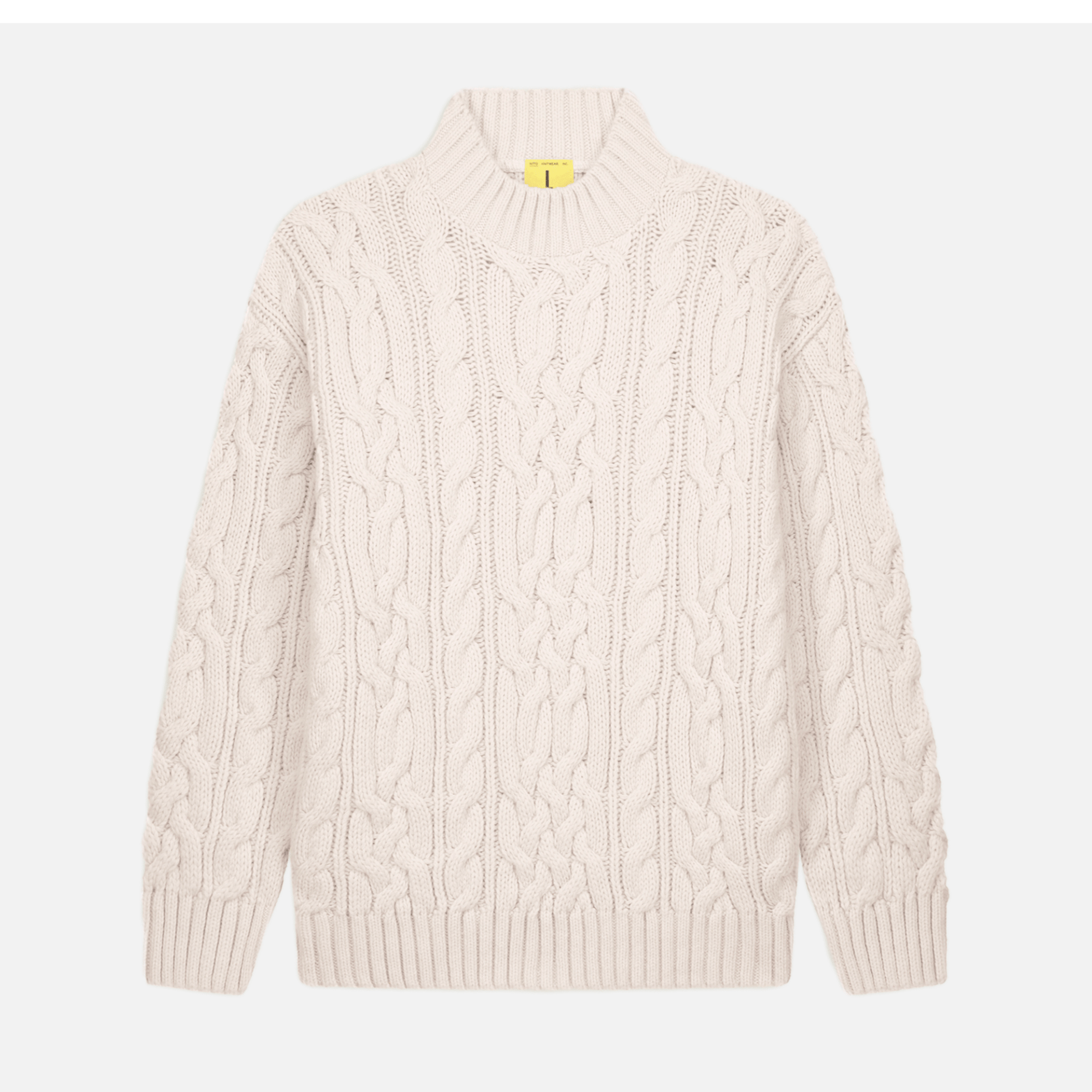 Nitto Ohannes Cable Sweater Ecru - Steranko Clothing Manchester