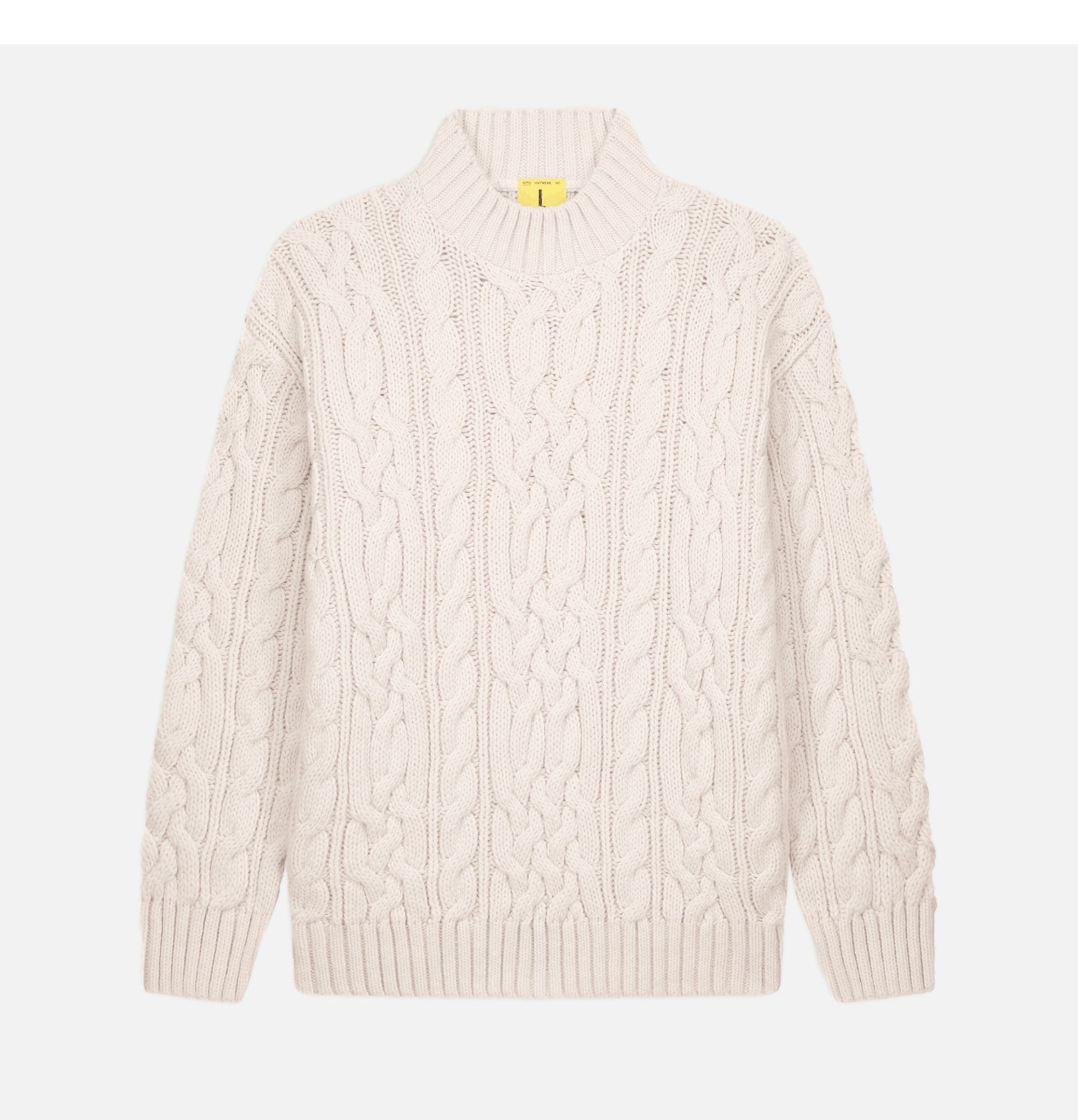 Nitto Ohannes Cable Sweater Ecru - Steranko Clothing Manchester